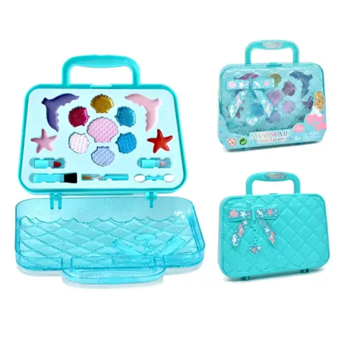 Colorful Children's Play Makeup Kit with Safe Cosmetics.