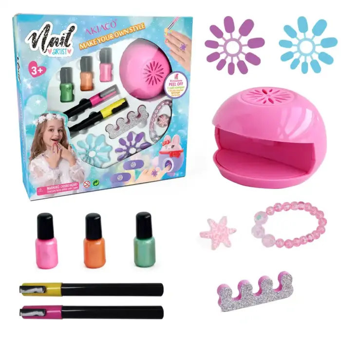 Cherish your girl's style with the Girls Nail Polish Set.