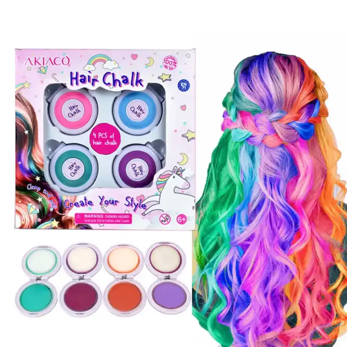 Vibrant Kids Hair Dye Palette: Safe and Temporary Hair Colors.