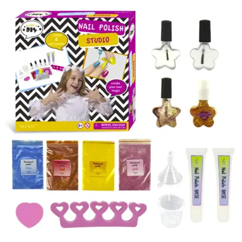 Colorful Kids Nail Polish Palette - Safe and Fun.
