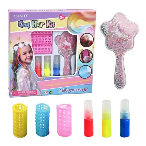 Colorful Hair Chalks for Creative Hairstyling.