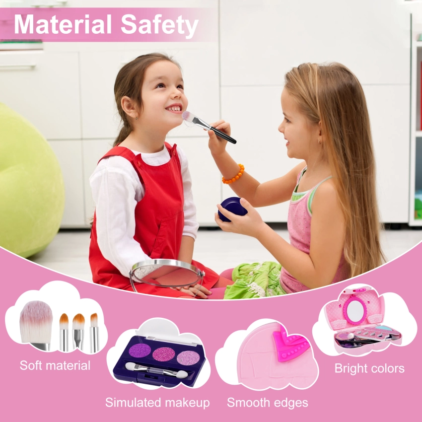 Colorful Kids' Makeup Set with Safe and Non-Toxic Products.