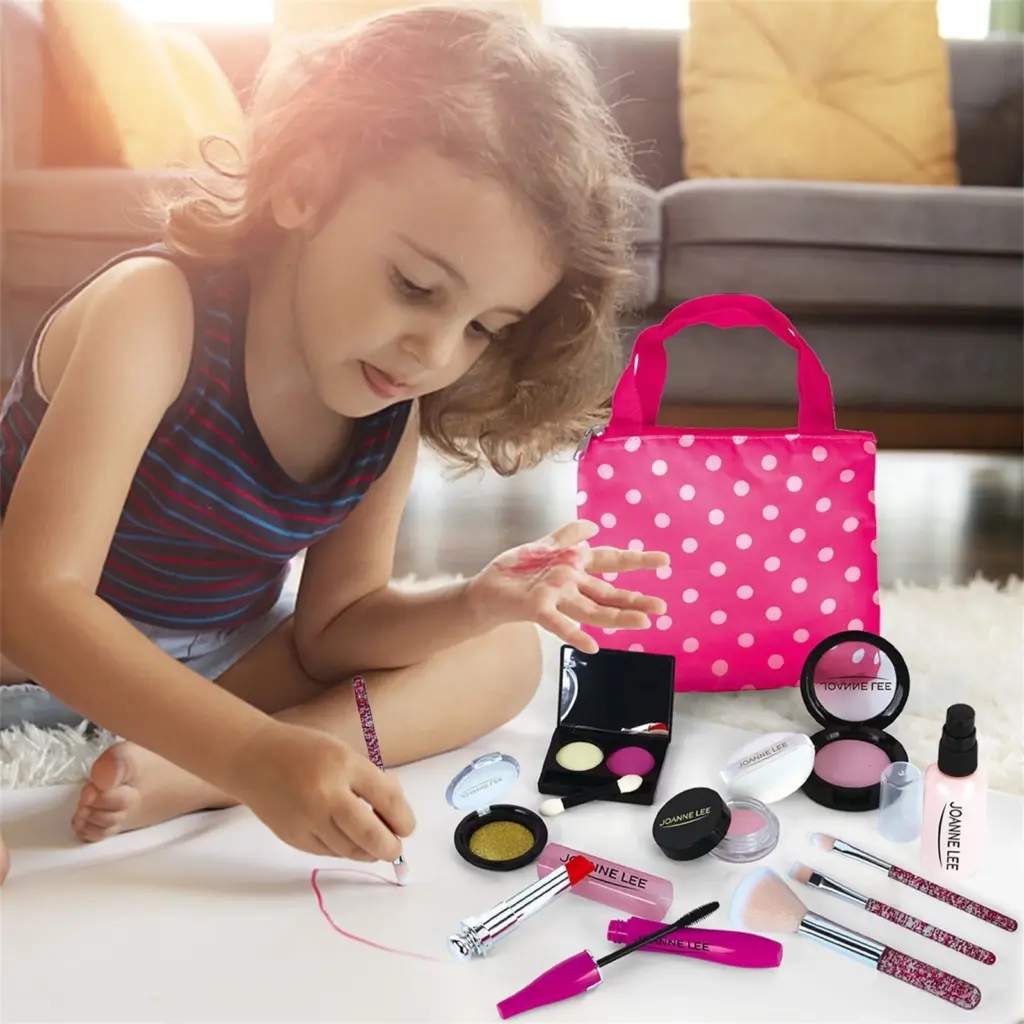 Adorable kids make up set with vibrant colors for creative play and self-expression.