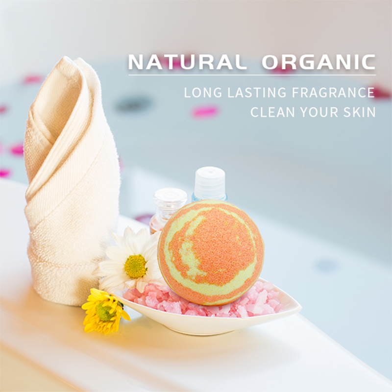 Safe and gentle bath bombs for kids releasing bubbles in the bath.