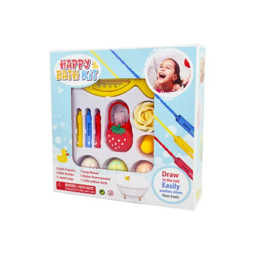 Colorful Kids Bath Bombs in a Fun Bath Time Setting.