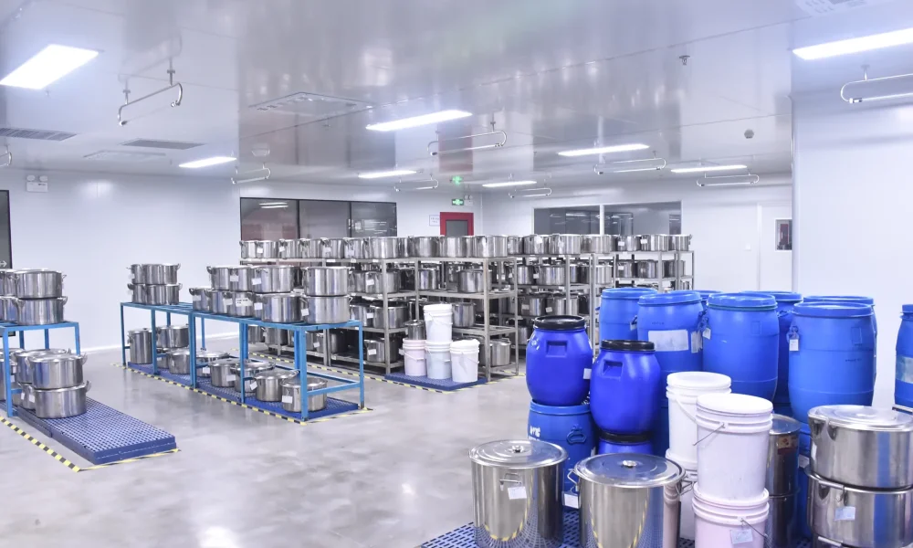 Efficient Packaging Process at Large-Scale Cosmetic Factory.