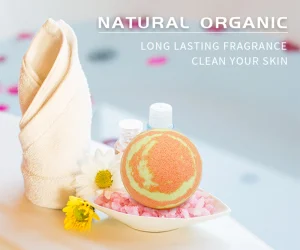 Safe and gentle bath bombs for kids releasing bubbles in the bath.