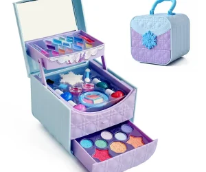 Colorful Makeup Toy Set with Safe Pretend Cosmetics.